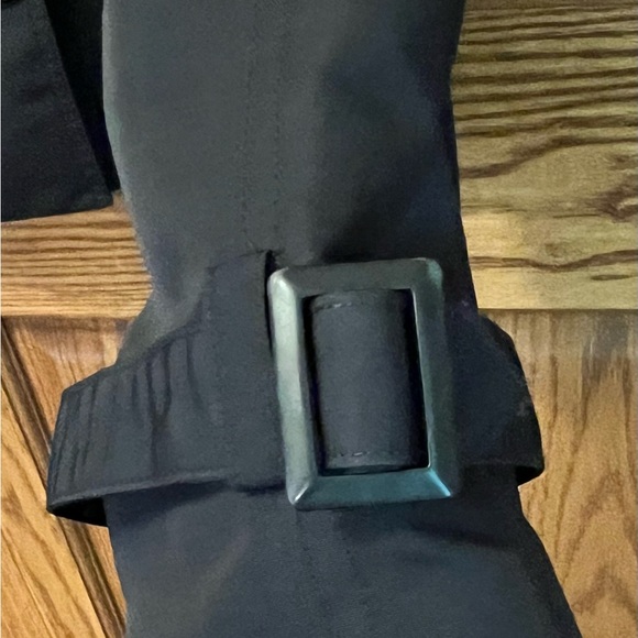 LRL Lauren Ralph Lauren Cropped Black Trench - Picture 7 of 8